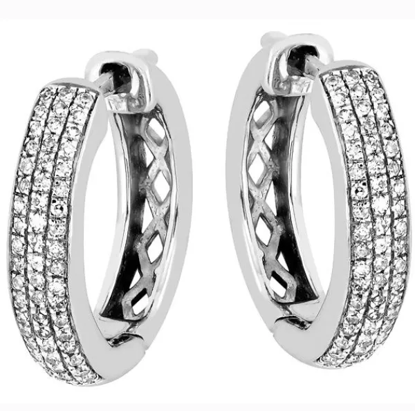 Brilliant Star Timanttikorvakorut Valkokulta ES-5177 Cheap