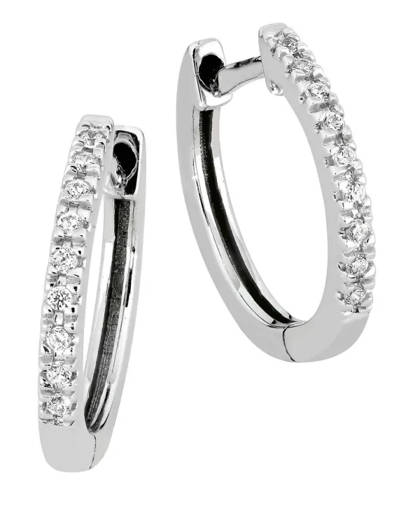 Brilliant Star Timanttikorvakorut Valkokulta JBE-61196 Discount