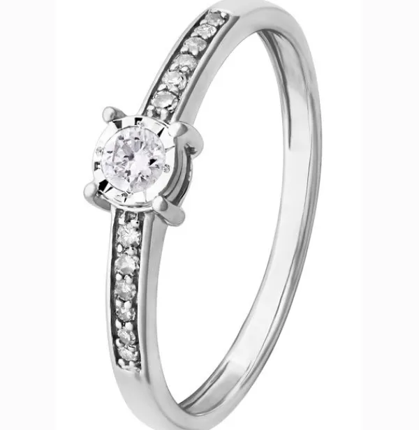 Brilliant Star Timanttisormus Valkokulta R10448-12 Shop