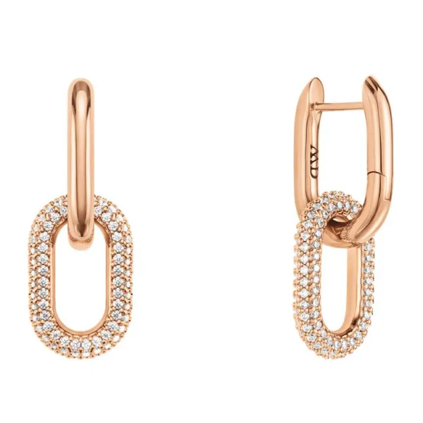 Daniel Wellington Crystal Link Teräskorvakorut DW00400576 New