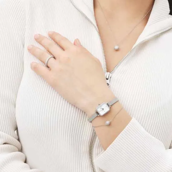 Daniel Wellington Pavé Teräskaulakoru DW00400655 Fashion
