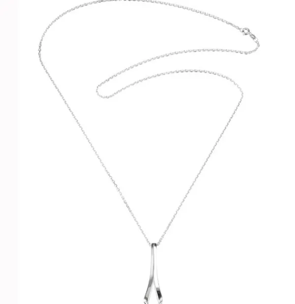 Efva Attling Folded Hopeakaulaketju 11-100-01592/0070 Shop