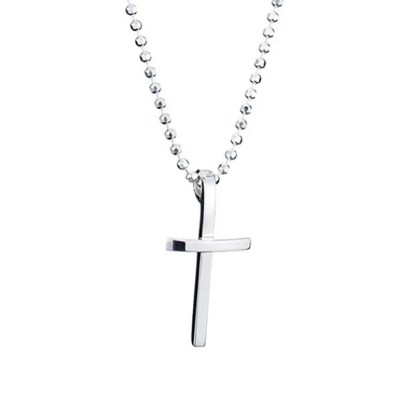 Efva Attling Little Thin Cross Hopeakaulaketju 11-100-00067 Fashion