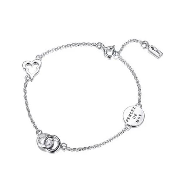 Efva Attling Mini Love Hopearanneketju/koru 14-100-00871 Cheap