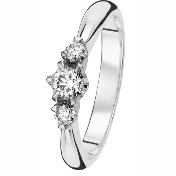 Kohinoor Helene Timanttisormus Valkokulta 033-235V-25 Shop