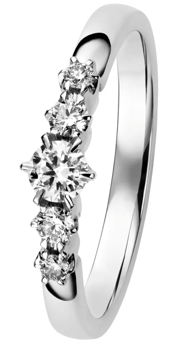 Kohinoor Leonora Timanttisormus Valkokulta 034-248V-23 Cheap