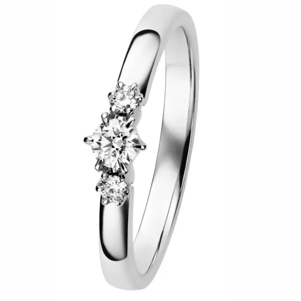 Kohinoor Leonora Timanttisormus Valkokulta 034-248V-21 Best Sale