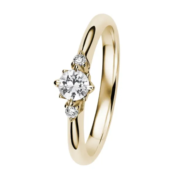 Kohinoor Rosa Timanttisormus Keltakulta 033-260KT-04 Store