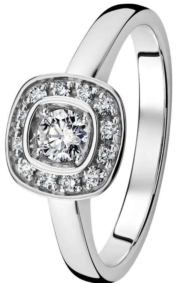 Kohinoor Stella Timanttisormus Valkokulta 033-240V-29 Online