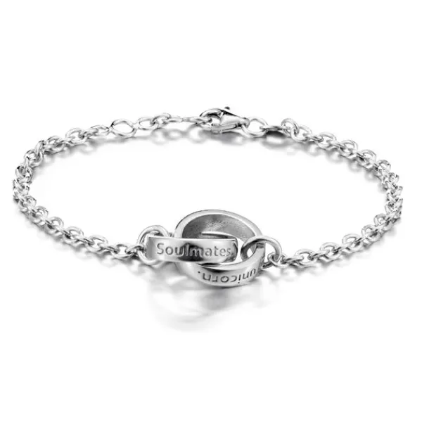 Lumoava Soulmates Hopearanneketju/koru 5362 00 000 Flash Sale