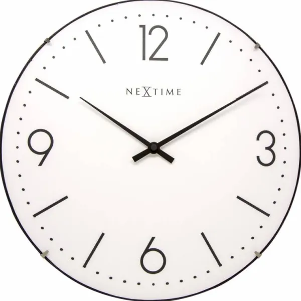Nextime Basic Dome Seinäkello 3157WI New