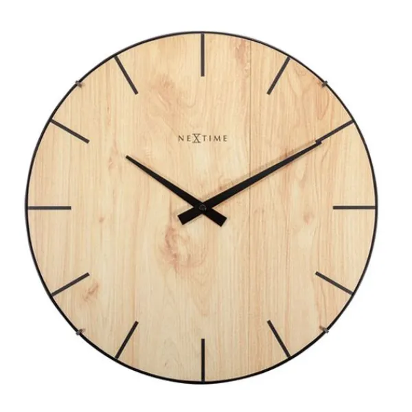 Nextime Edge Wood Dome Seinäkello 3249 New