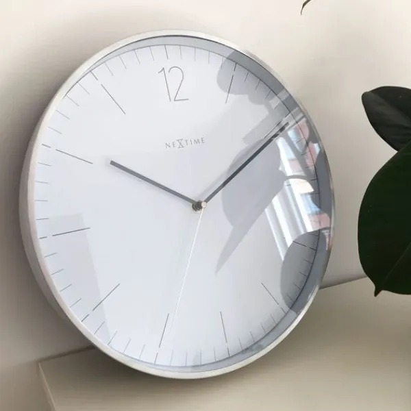 nextime_essential_silver_seinkello_wi_2.webp Nextime Essential Silver Seinäkello 3254WI Cheap