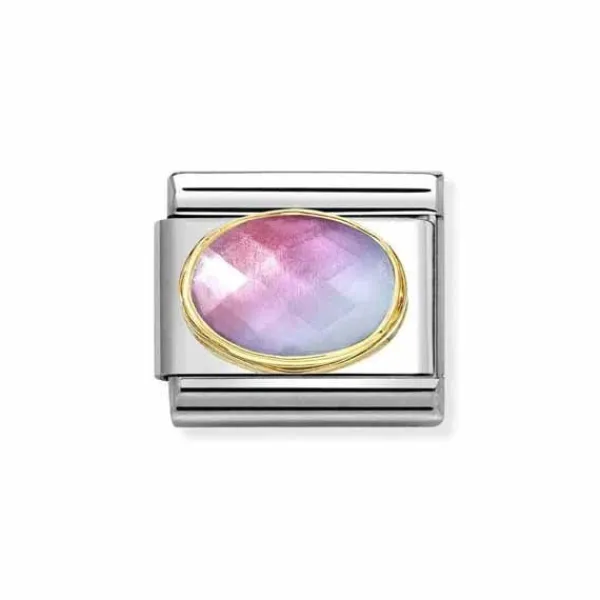 Nomination Lightblue/rose Stone Teräskoru Muu 030612/035 Outlet