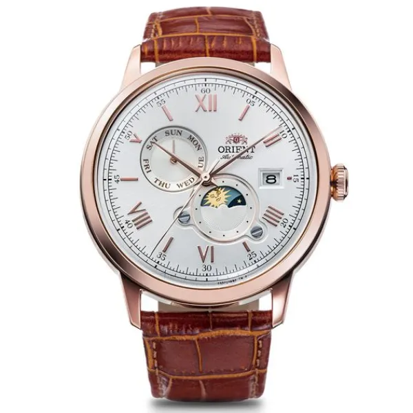 Orient Bambino Sun And Moon Kello RA-AK0801S10B Hot