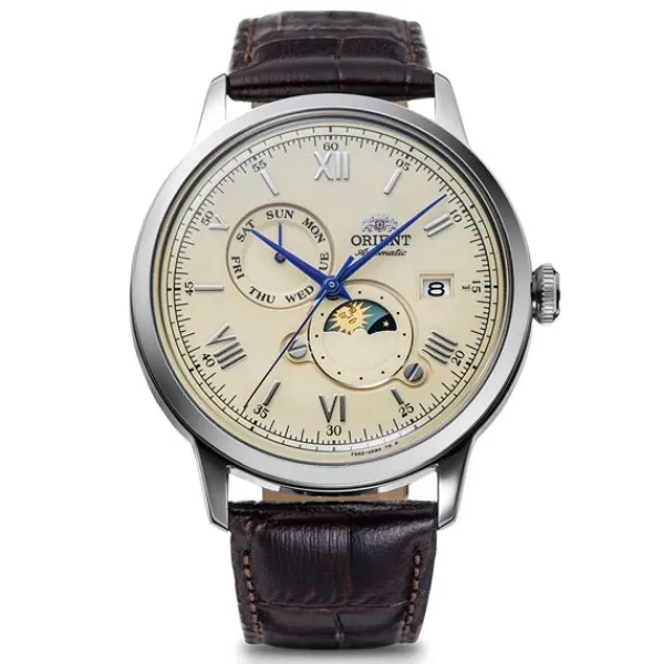 Orient Bambino Sun And Moon Kello RA-AK0803Y10B Sale