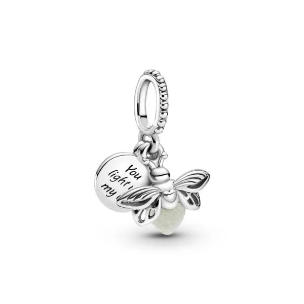 Pandora Passions Glow In The Dark Firefly Hopeariipus 799352C01 Sale