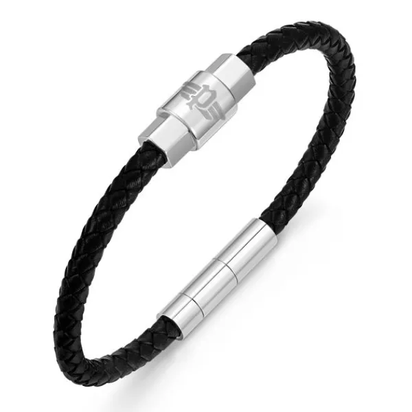 Police Geometric Metal Teräsrannekoru PEAGB0001402 Best Sale