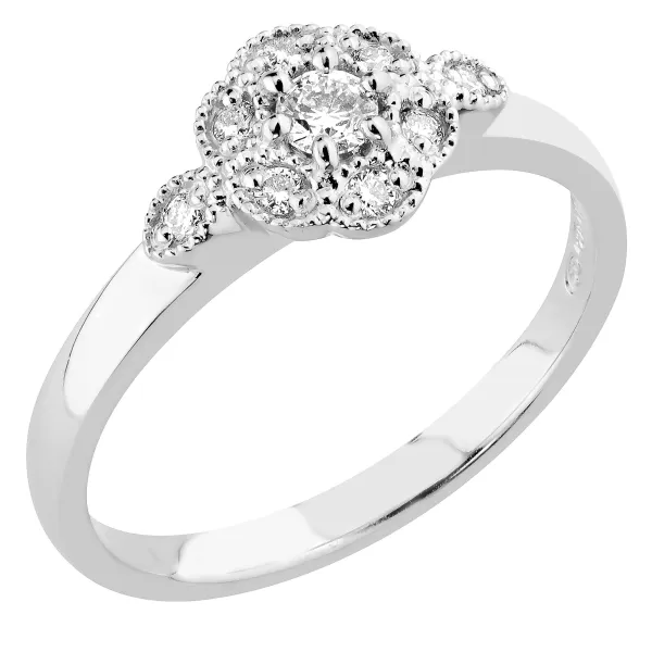 Romanssi Leinikki Timanttisormus Valkokulta 230-017 Discount