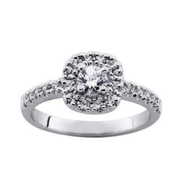 Romanssi Pioni Timanttisormus Valkokulta 204-063 Sale