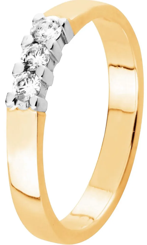 Romanssi Timanttisormus Keltakulta 3458 Cheap
