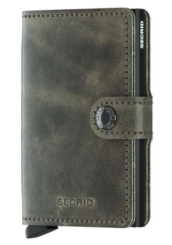 Secrid Miniwallet Vintage Muu Esine MV-OLIVE-BLACK Best Sale