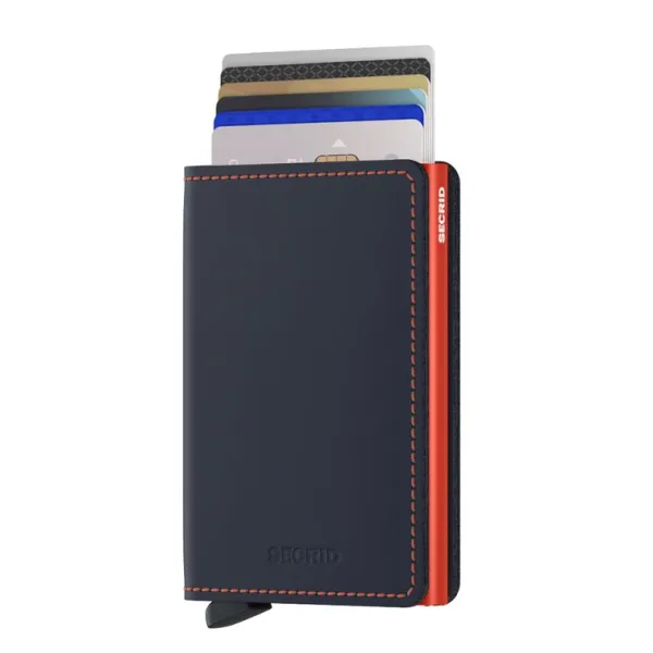 Secrid Slimwallet Muu Esine SM-NIGHT-BLUE & ORANGE Fashion