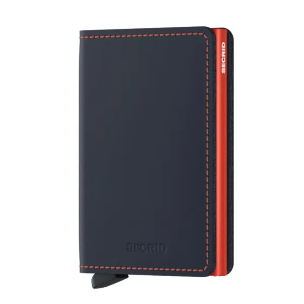 Secrid Slimwallet Muu Esine SM-NIGHT-BLUE & ORANGE Fashion