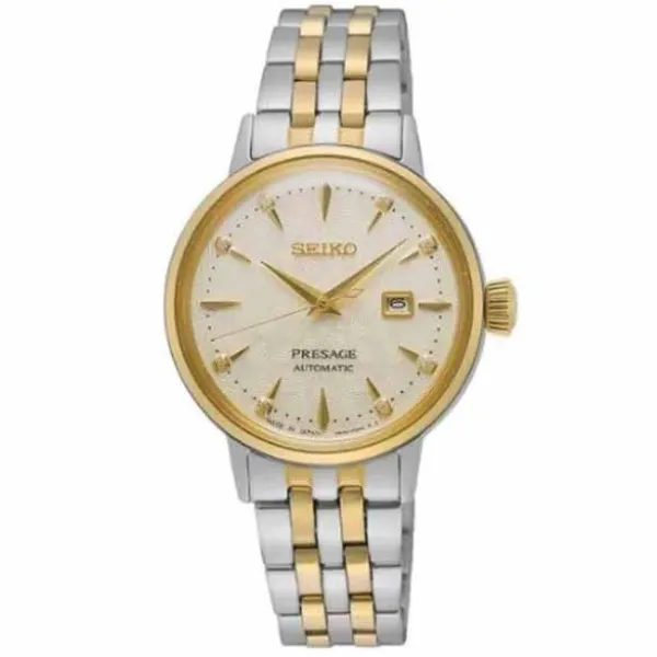 Seiko Presage Cocktail Time White Lady Diamond Twist Naisten Kello SRE010J1 Store