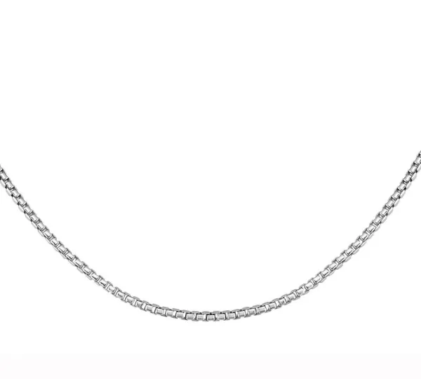 Plus Timanttiset-hopeakorut Hopeakaulaketju 1.7753 42+3CM RHOD Sale