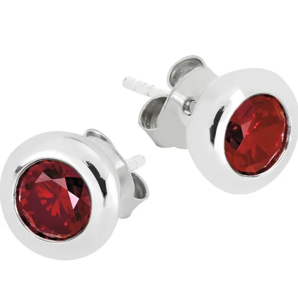 Toive Hopeakorvakorut ENC17936-1 GARNET CZ Outlet