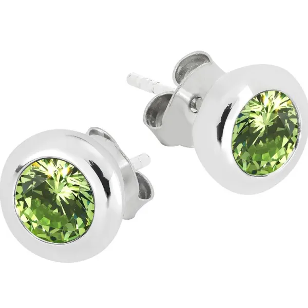 Toive Hopeakorvakorut ENC17936-1 PERIDOT CZ Shop